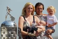 Dan Wheldon with his wife Susie and kids at the 95th Indianapolis 500 Mile Race Trophy Presentation - Source: Getty